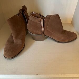 Kohl's Brown Ankle Booties with Western Flair